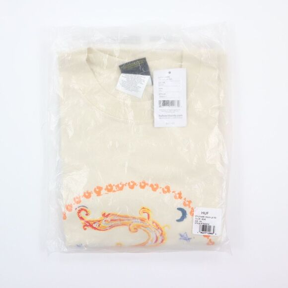 Huf x Smashing Pumpkins Crush Long Sleeve T-Shirt Bone Natural 2XL XXL - NEW - Picture 5 of 7